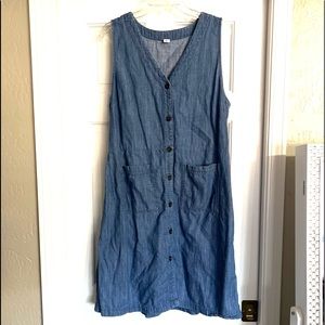 Sleeveless Denim Dress